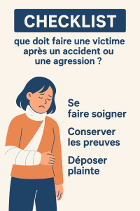 Victime d'accident ou d'une agressions, les étapes à suivre !